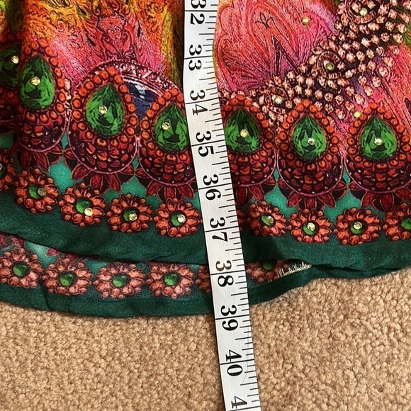 ⭐️Celina,Peacock & Rhinestones, lIncredible Lightweight Cover-Up,Design 🔥,Size L - Picture 16 of 16